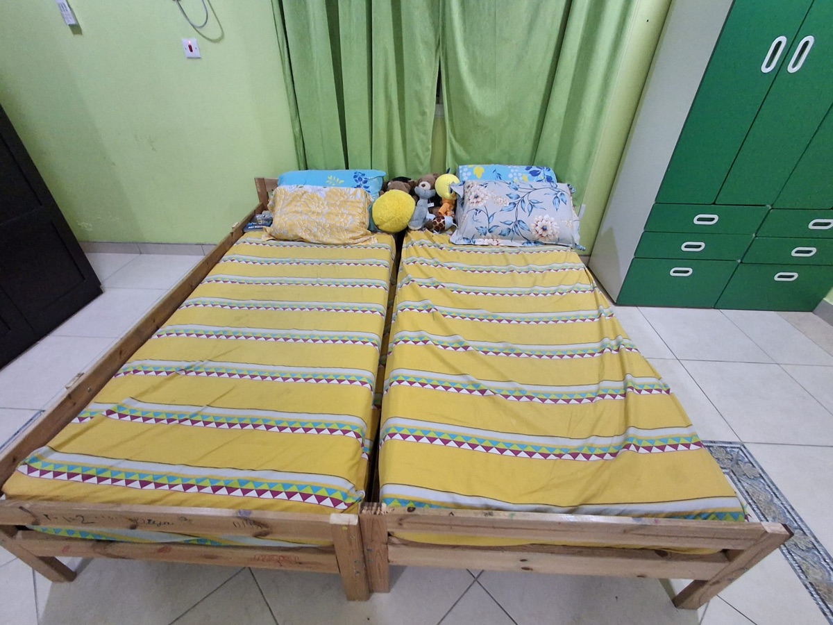 Two Single COT IKEA with IKEA Matress - Image 3