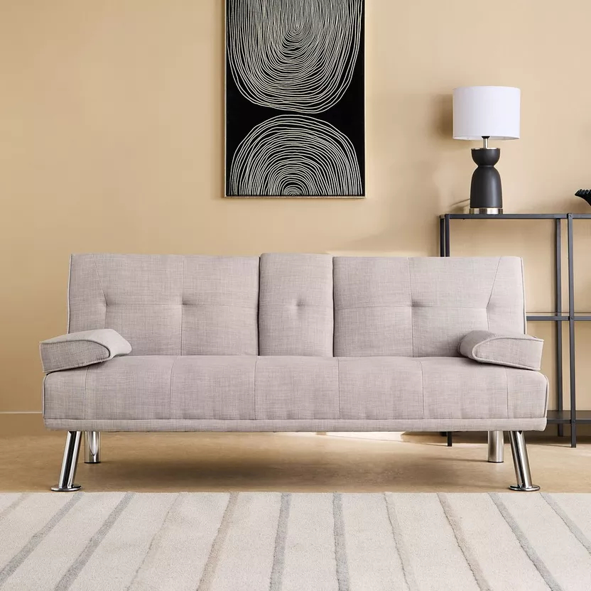 Linda 3-Seater Fabric Sofa Bed - Image 5
