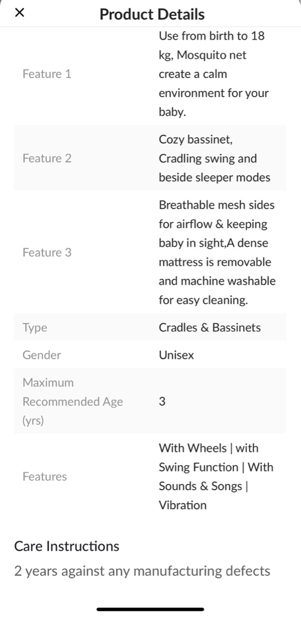 Mastela 3-in-1 Bassinet + Joie Car Seat – Like New - Image 3