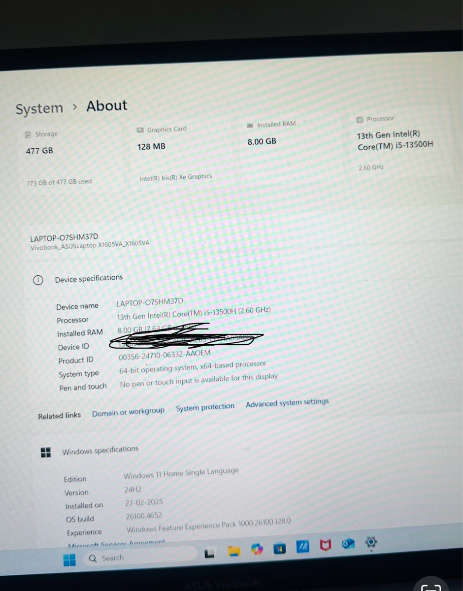 5 Months used same like new Asus vivabook 13th generation - Image 5
