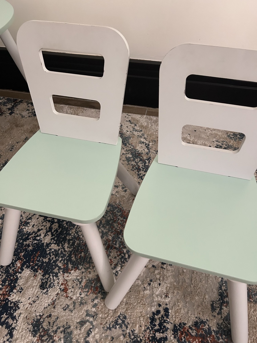 Wooden Kids Table with two chairs - Image 2
