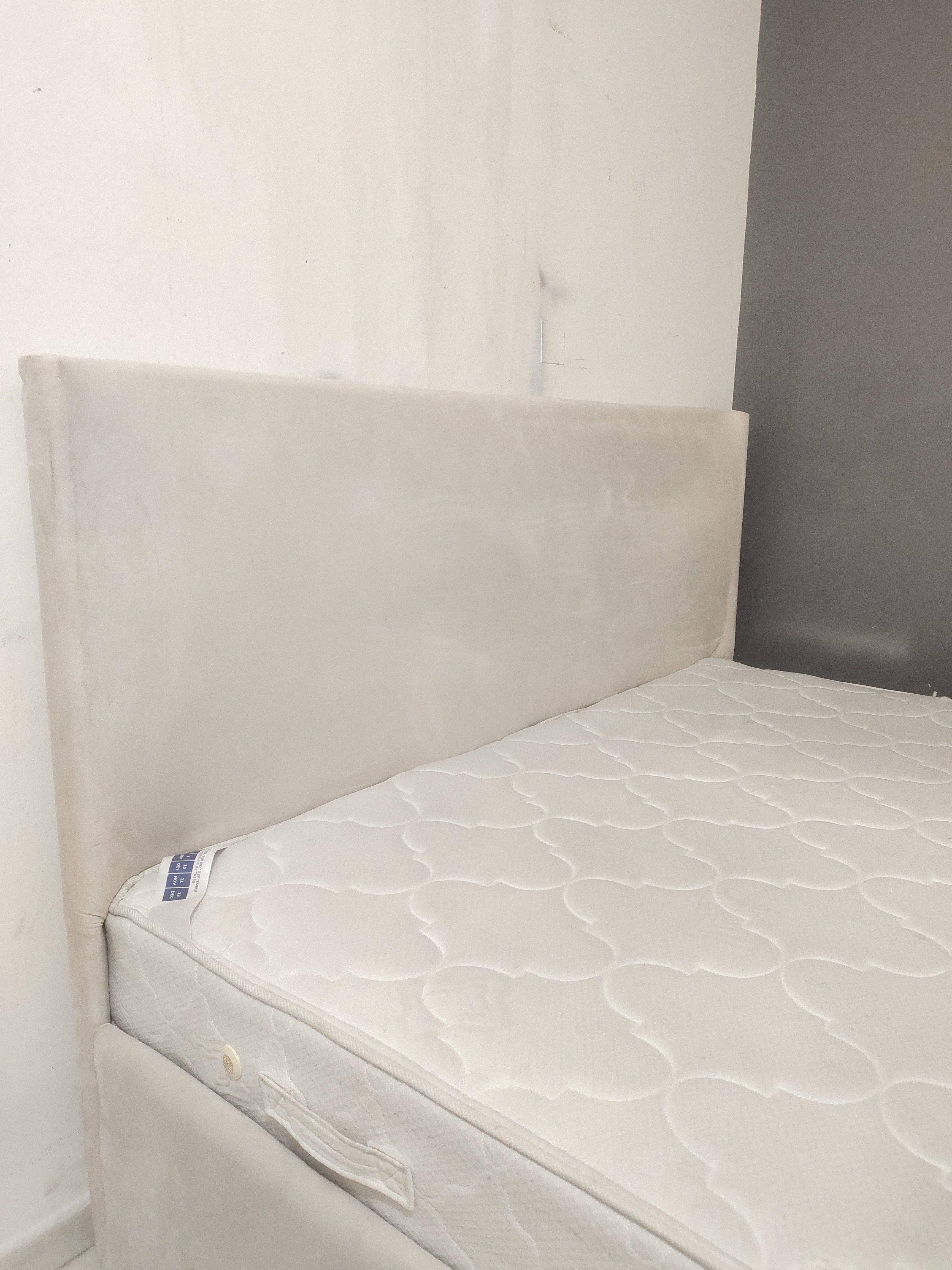 King size bed with mattress for sale - Image 1