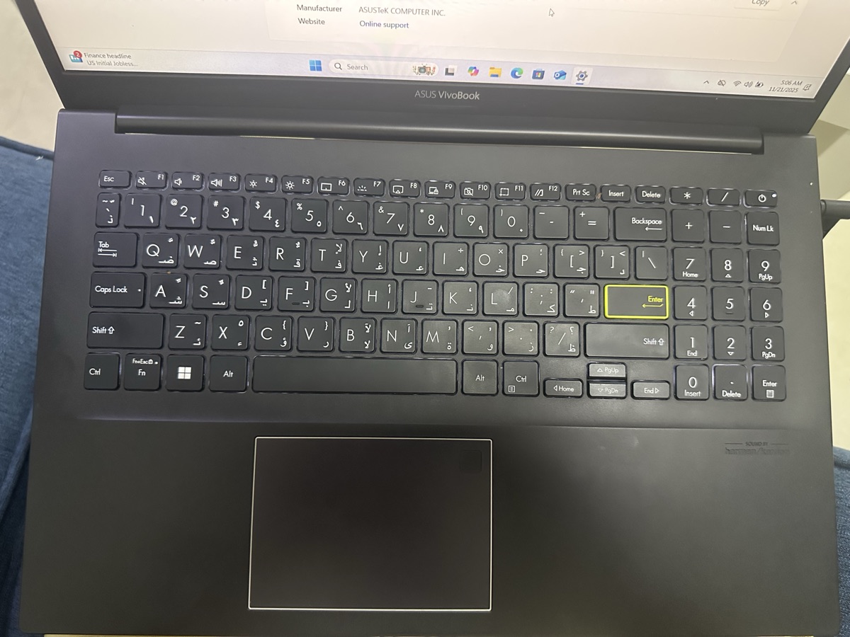 Laptop, Asus Vivobook 15 Notebook, 15.6 inches FHD Display, Intel Core i5 - Image 5