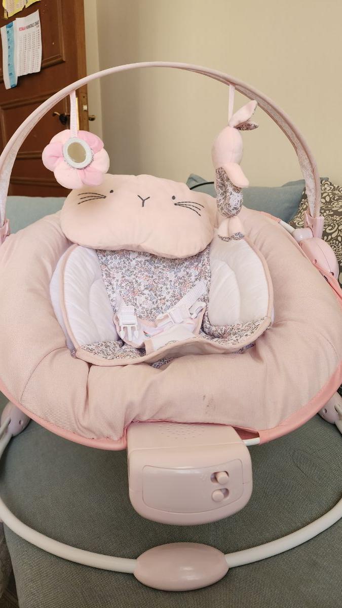 Pink Floral Baby Bouncer Mother Care - Image 3