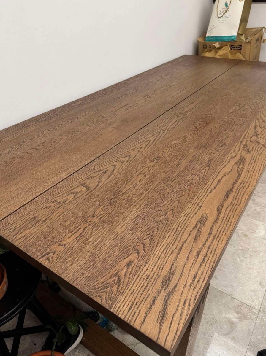 Wood Table Oak Veneer IKEA - Image 5