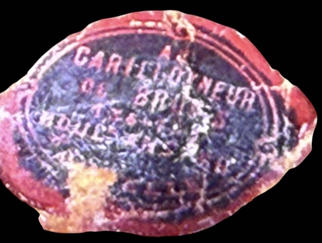 antique marble clock - Image 2
