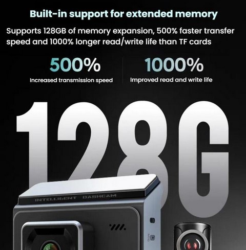 T2 PRO 3.0 Inch 2K HD Night Vision Recorder Hidden Car Camera - Image 11