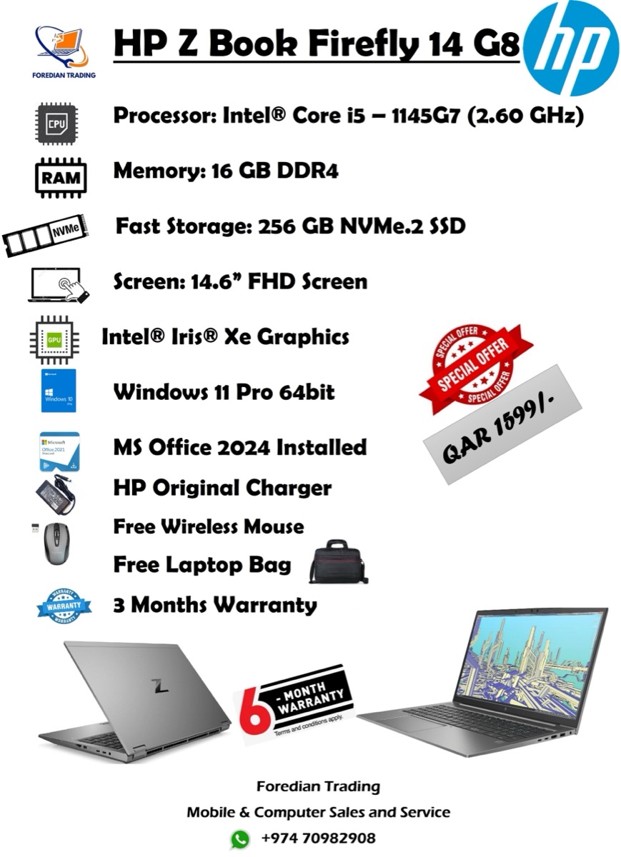 HP Z-Book Firefly G8 Workstations - Image 4