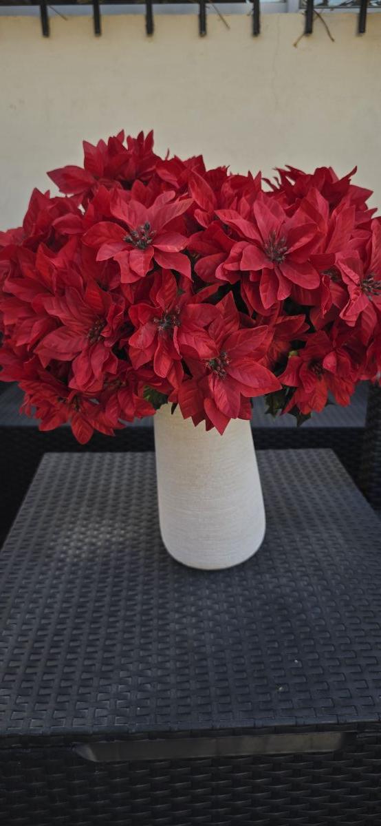Christmas artificial flower Poinsettia - Image 2