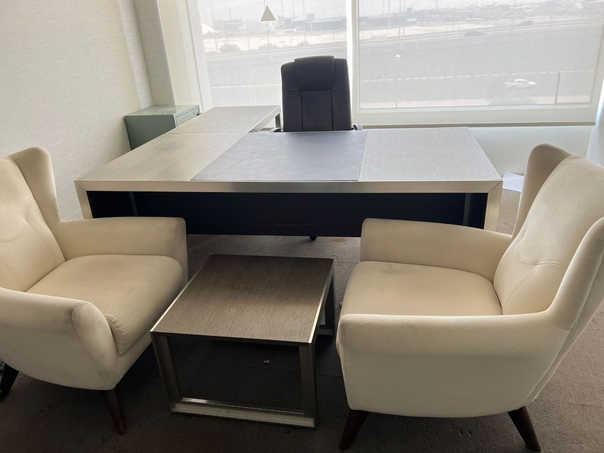 Used office desk study table metting table reception workstation Office sofa buy sell 33270617 - Image 3