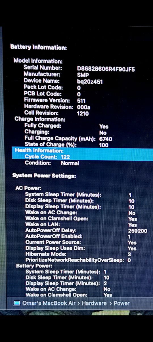 MacBook Air 2017 – Only 122 Cycles! - Image 6