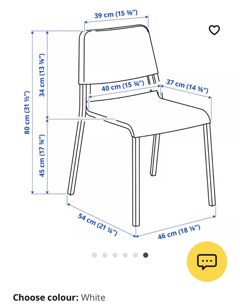 Dining Table (extendable) + Chair (4 nos) IKEA - Image 1