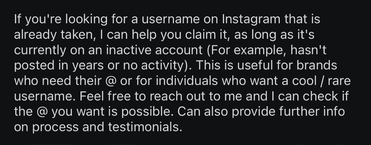 I can claim any username you want (insta,TikTok) - Image 1