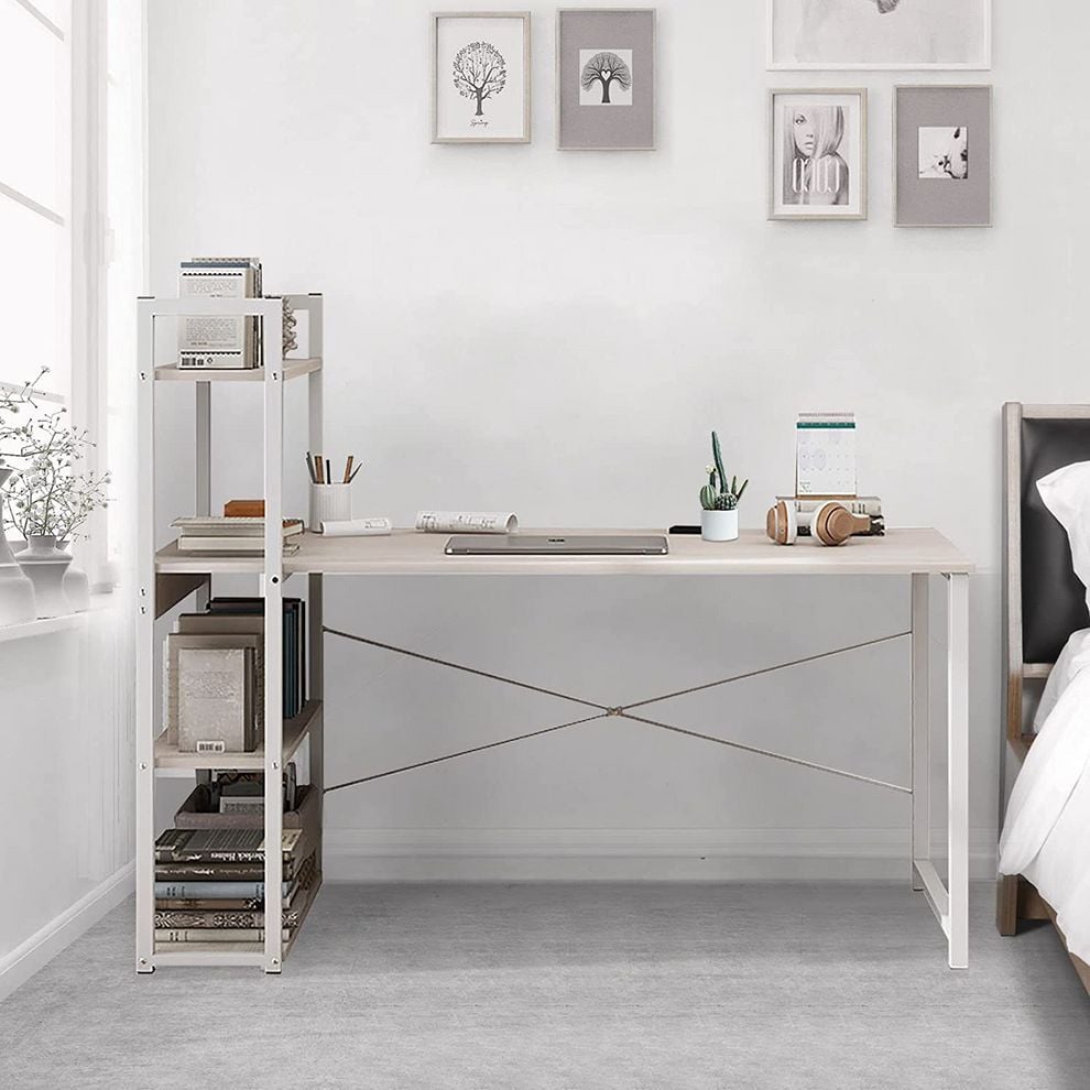 Computer Desk Table with Shelves - Image 3