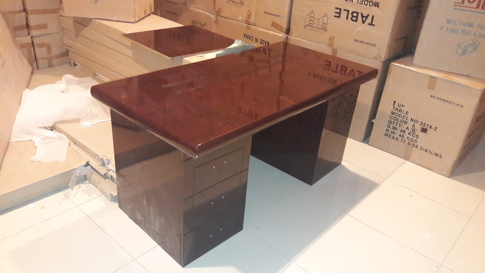 Office Table (Glossy Finish) - Image 1