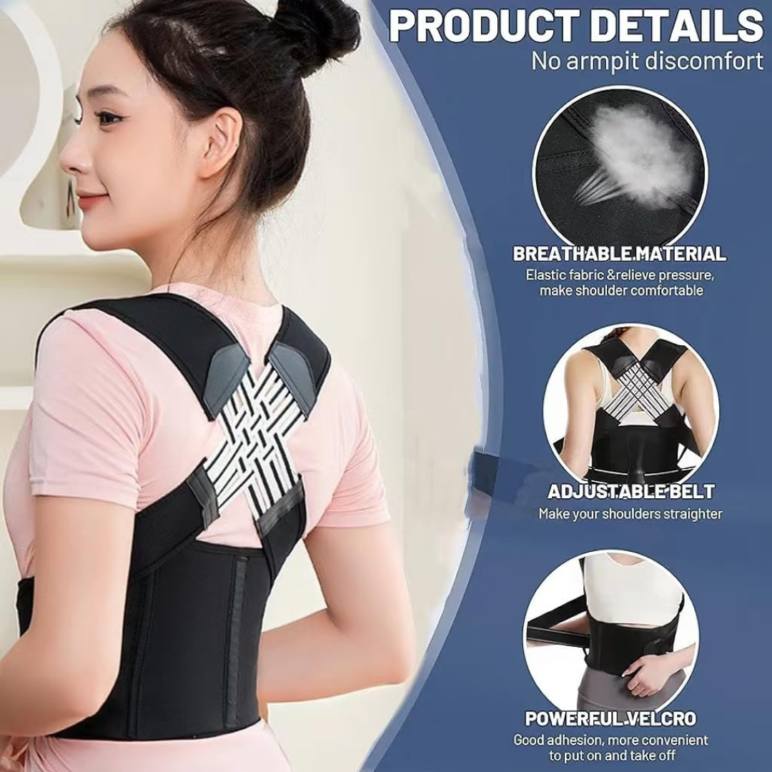 Posture Corrector Belt for Women—Full Back Support Brace for Pain Relief & Improved Hunchback - Image 2