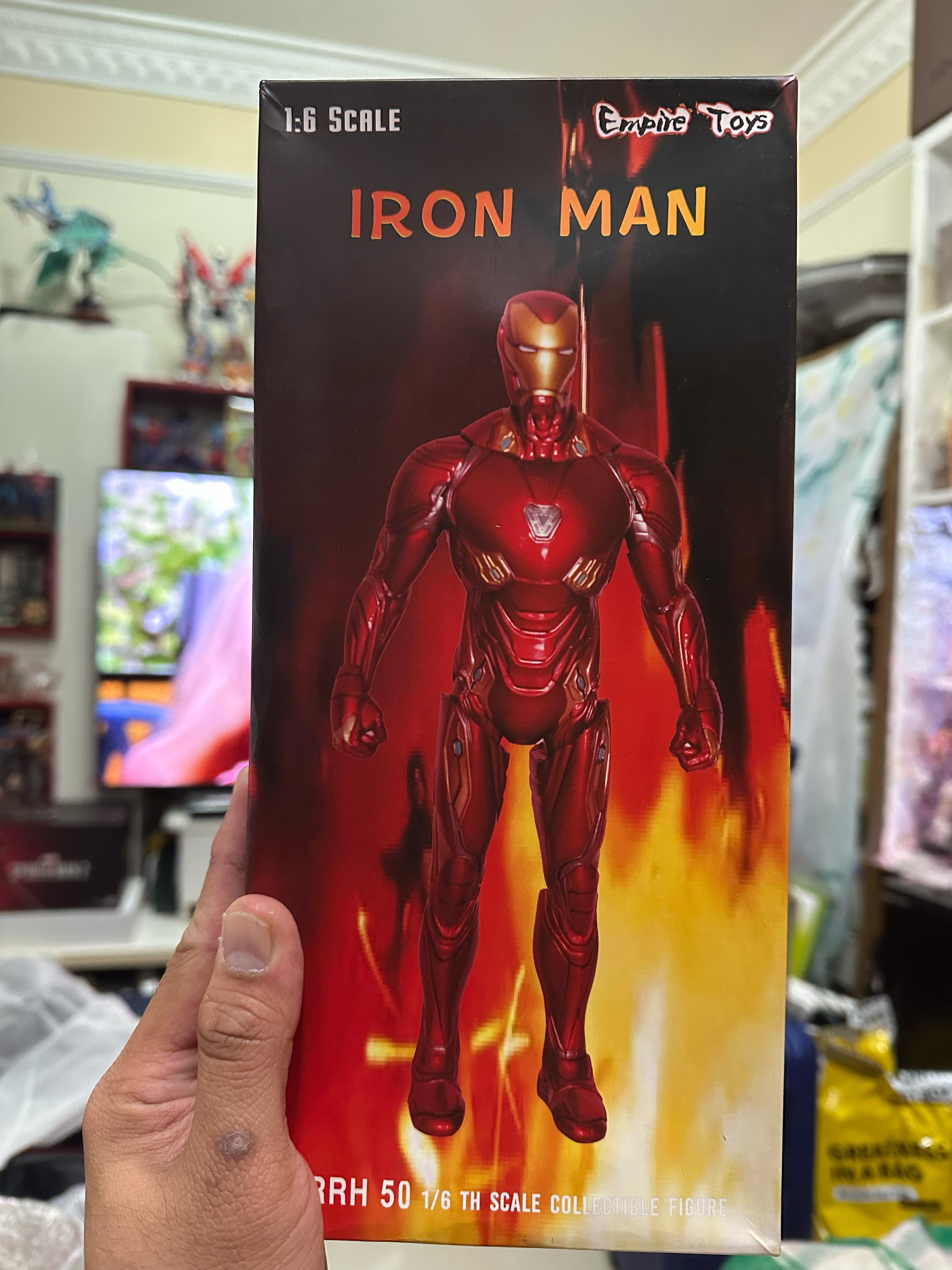 MARVEL 1:6 Scale Iron for Man MK50 Static Display Figure with Realistic Head Sculpt - Red & Golden Armor Collectible Toy for Adults, Detailed Superhero Statue Gift for Fans - Image 1