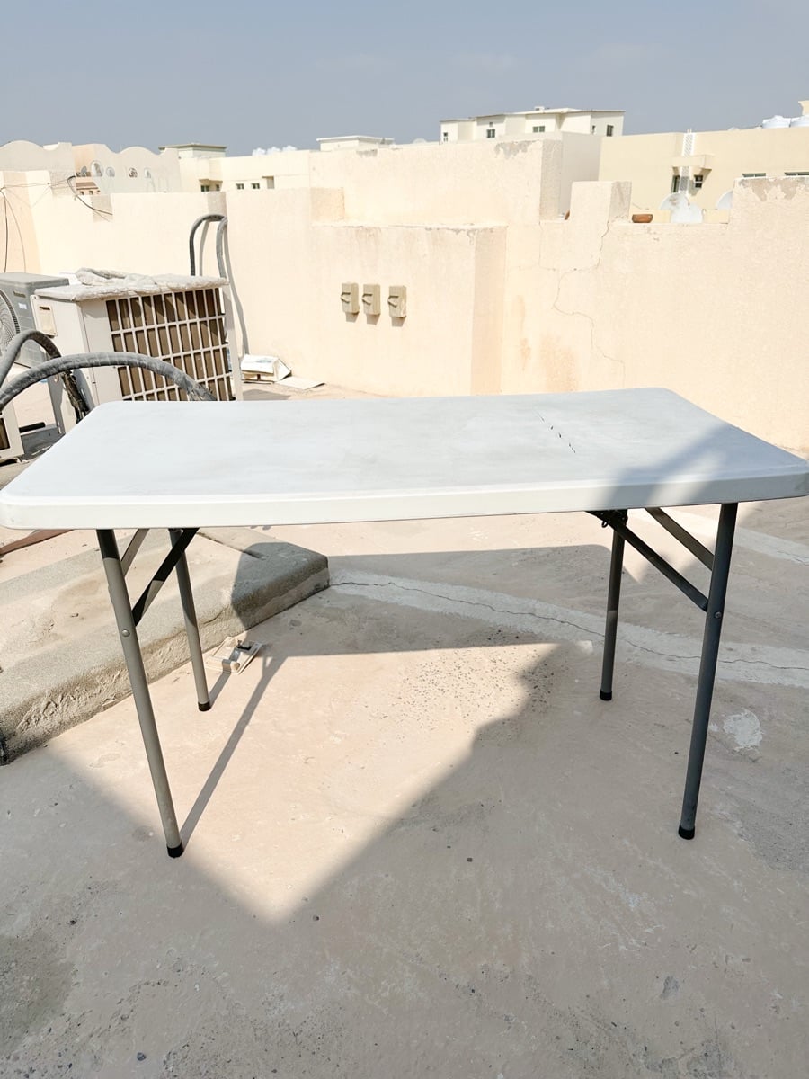 Ikea Sofa, Plastic Chairs and Table - Image 4