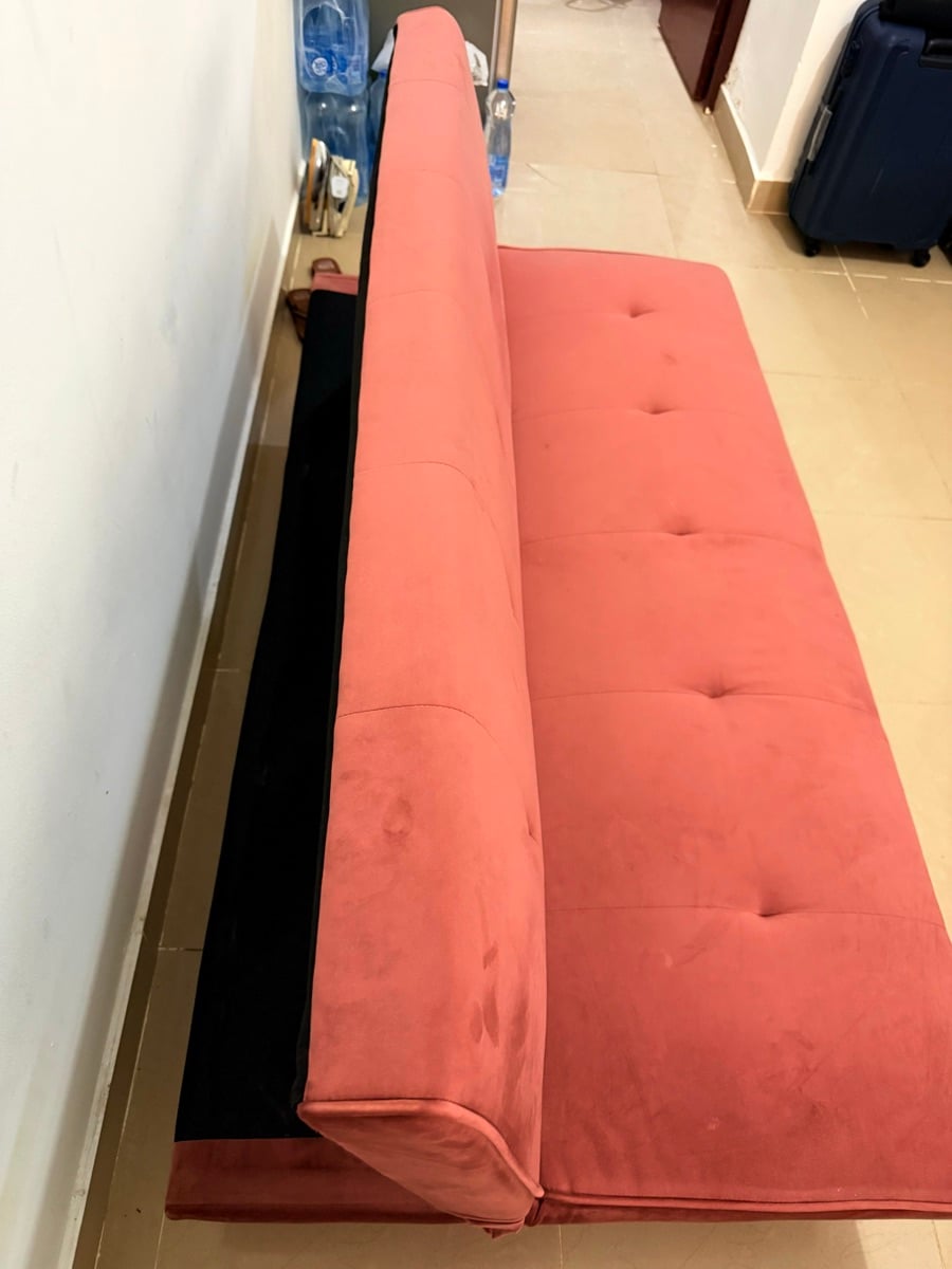SOFA CUM BED , 4 chairs table, side table and small cupboard - Image 4