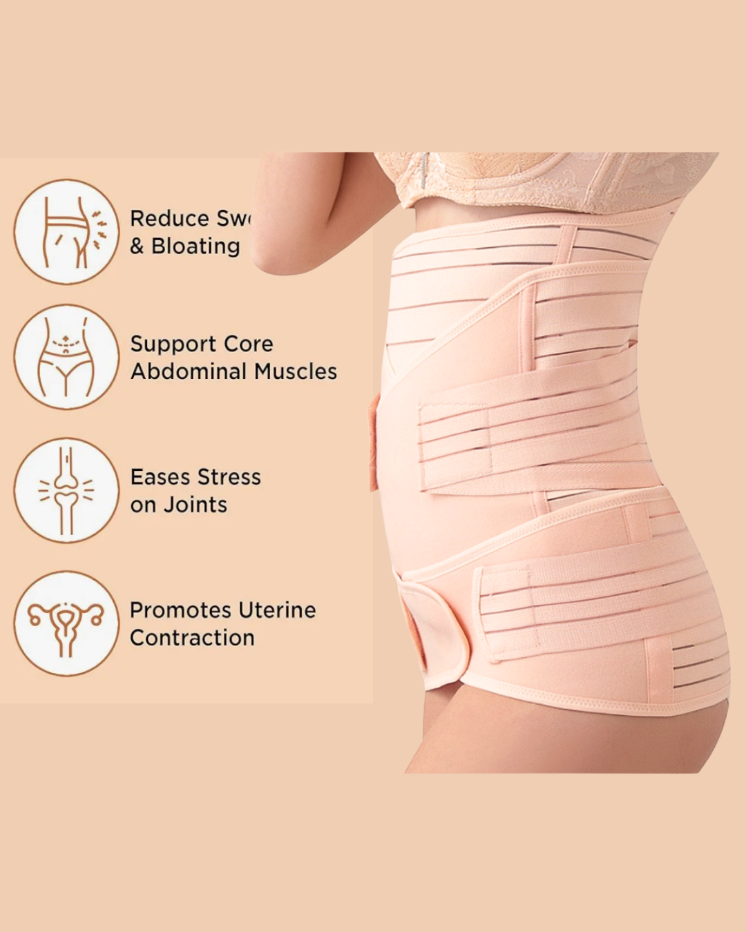 Postpartum Belly Band – C-Section Recovery & Abdominal Support Belt - Image 6