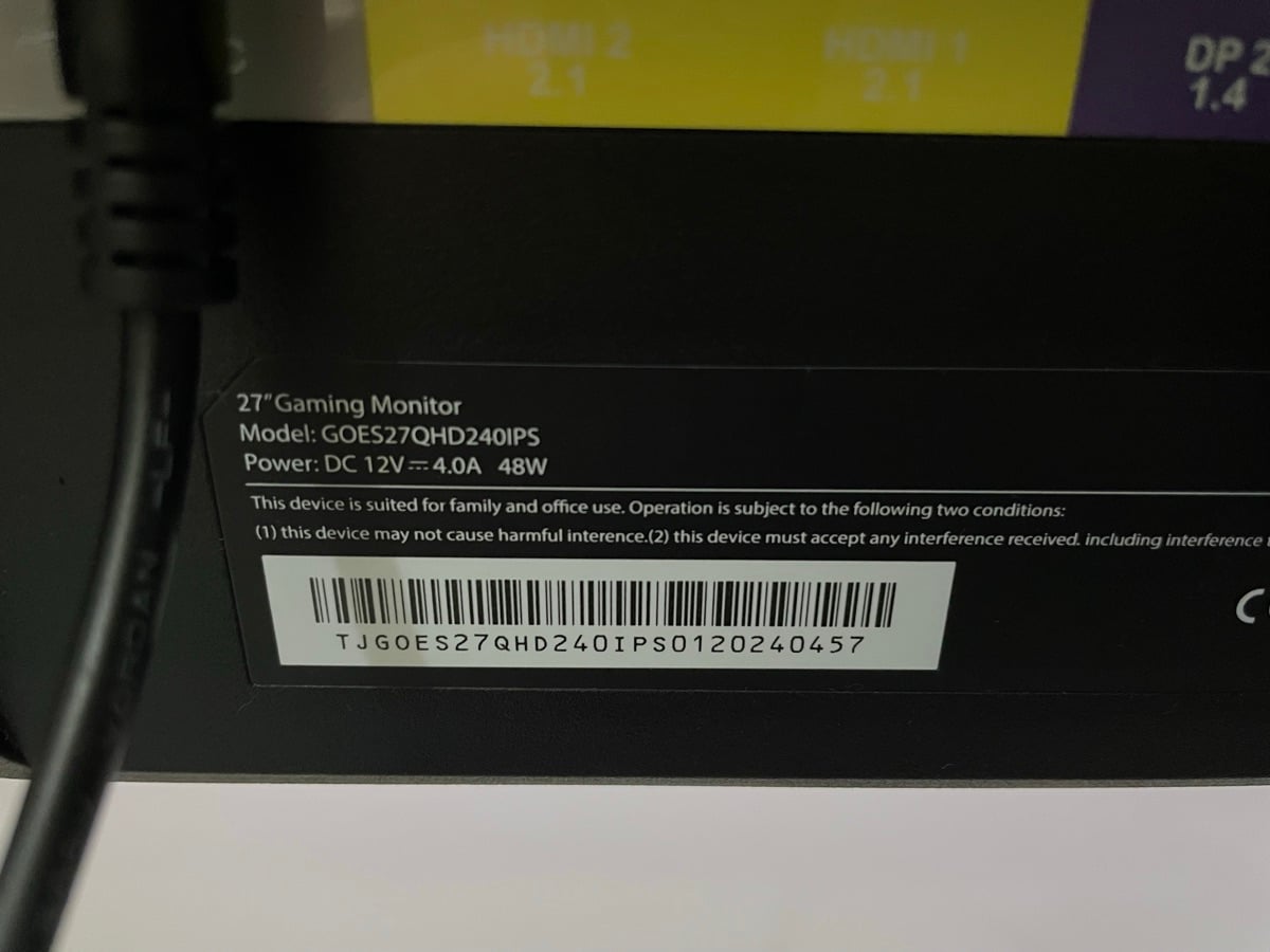 Gameon 27” 2k 240hz IPS Gaming Monitor - Image 4