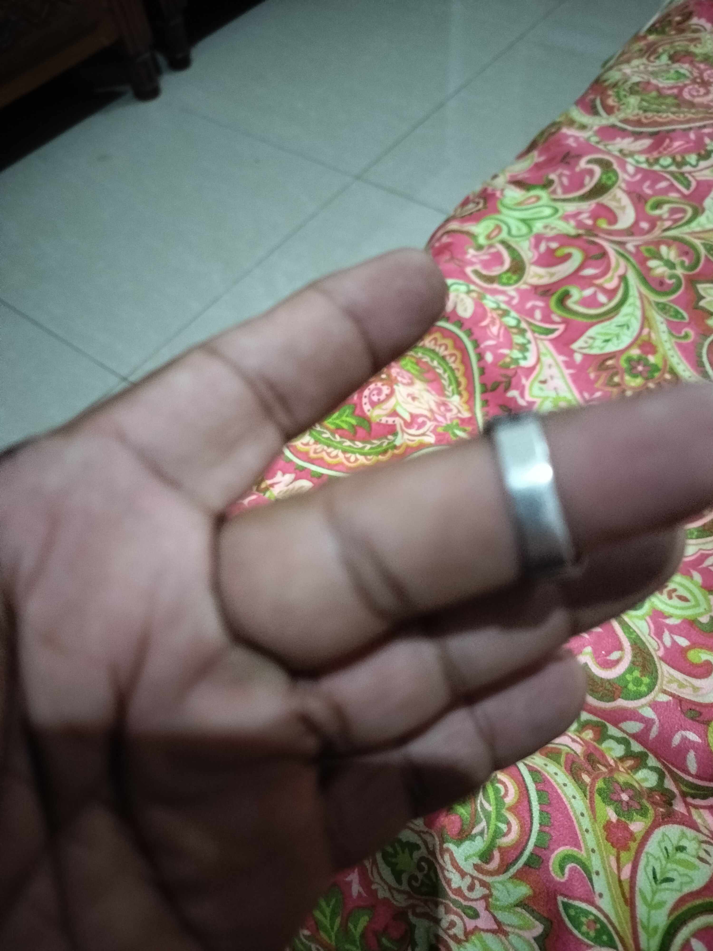 Silver ring aqeeq stone - Image 2