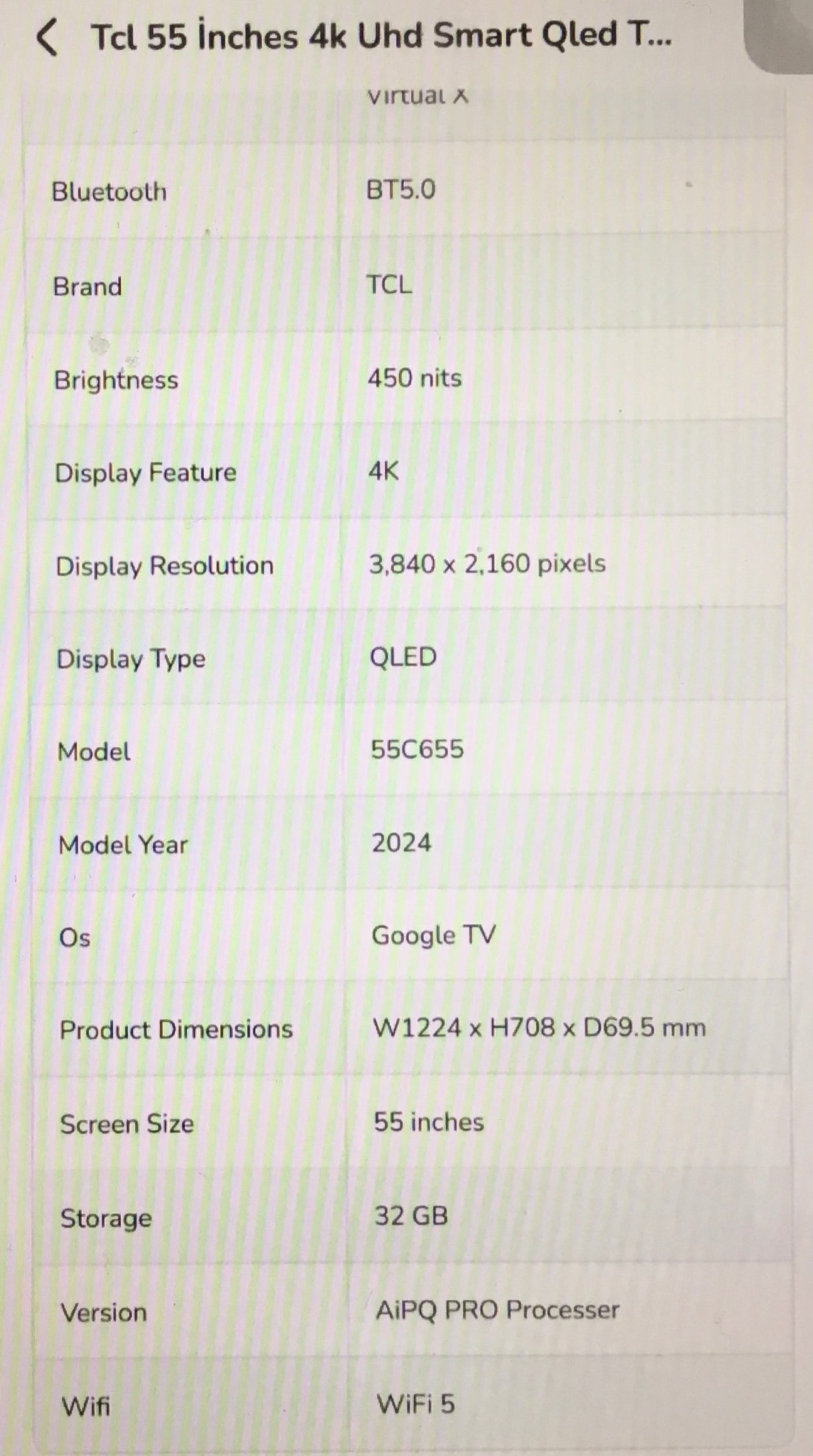 TCL 55 inches 4K UHD Smart QLED TV - Image 4