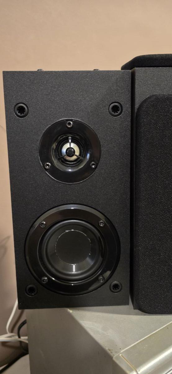 Monoprice Premium Immersive Satellite Speakers - Pair, 3 Inch Woofer, 3/4Inch - Image 1