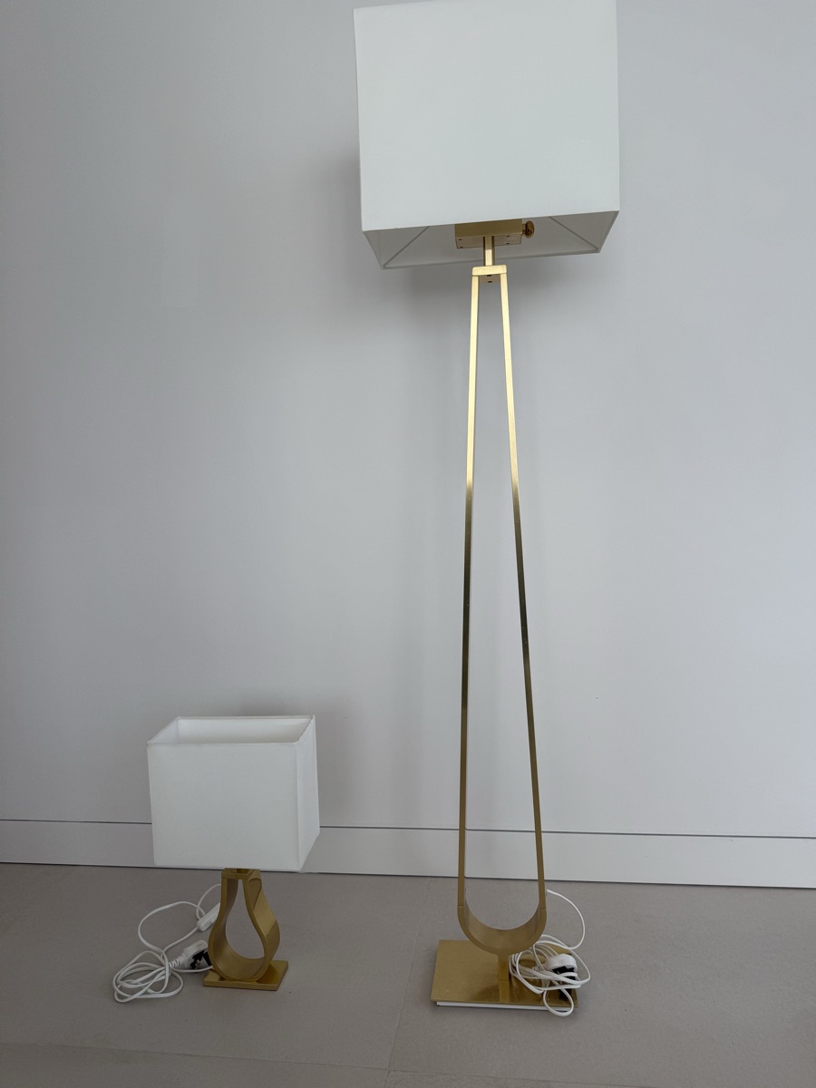 Klabb table and floor lamps - Image 1
