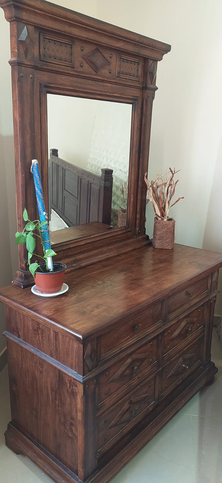 Original Wood Dressing Table - Heavy  - Image 3