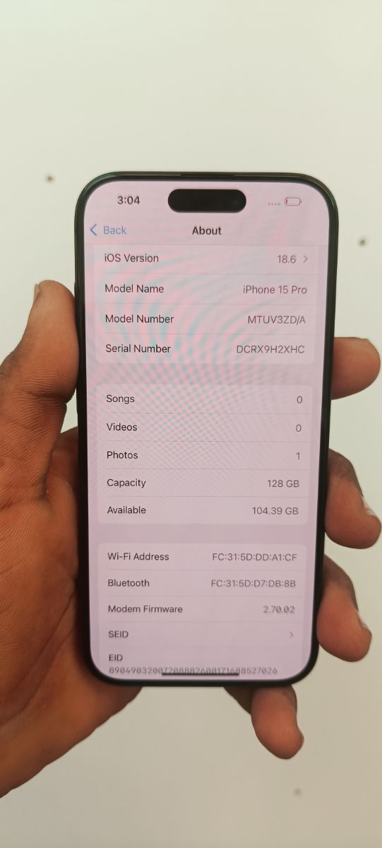 Iphone 15pro 128GB - Image 3