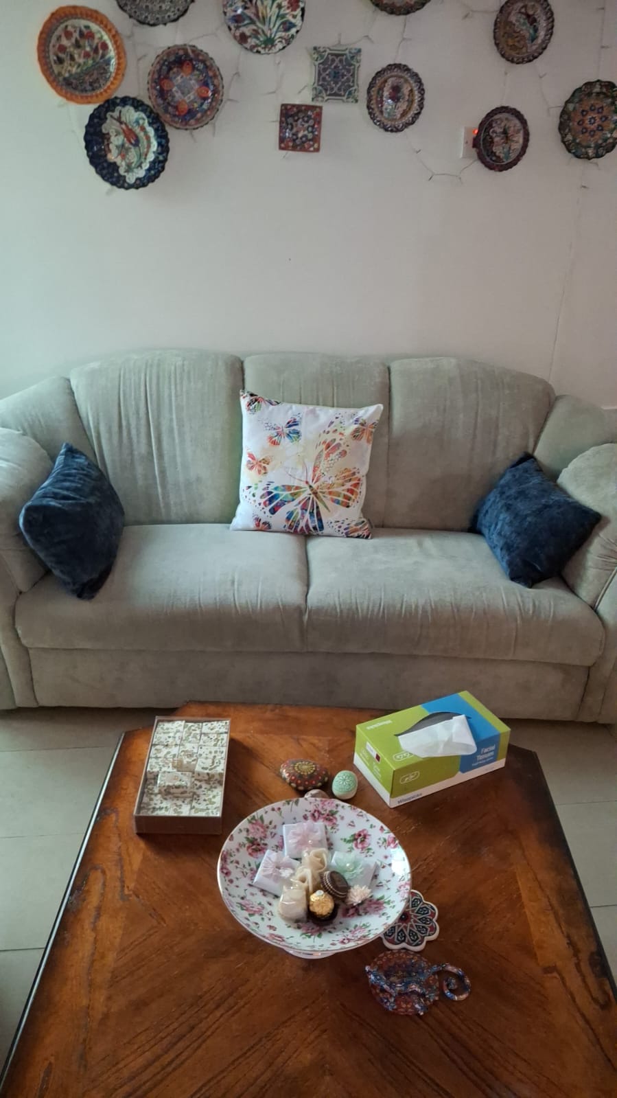 Cozy 3-Piece Sofa Set – Light Sage, Gently Used - Image 2