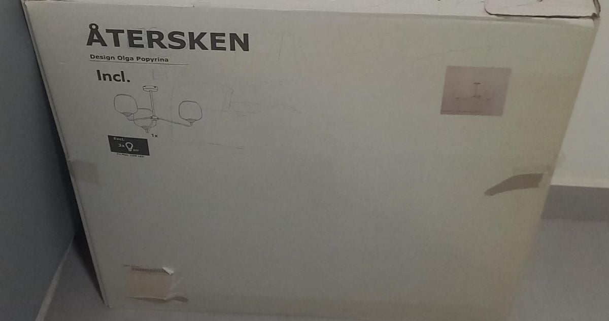 IKEA Chandelier / 3 Bulb Ceiling light (Brand New) - Image 2