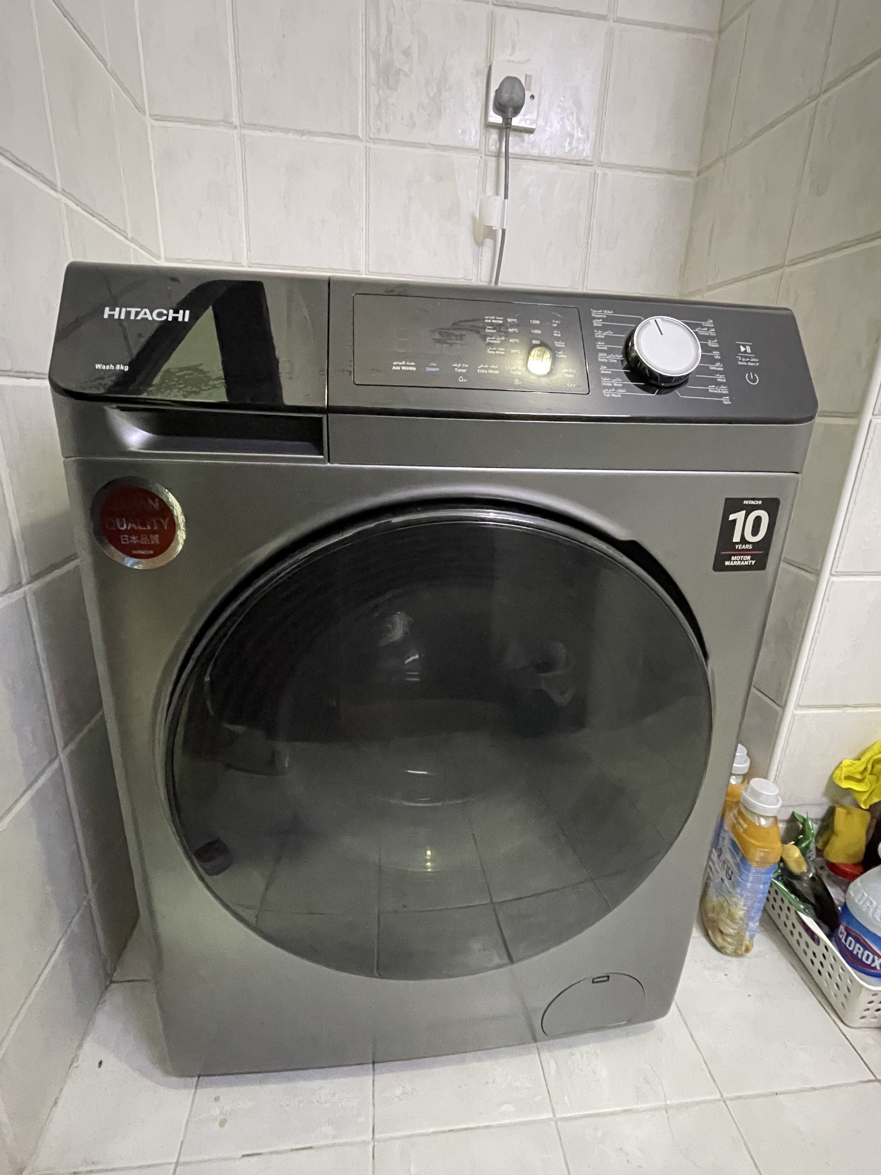 Hitachi Washing Machine- Black 2025 - 8 KG (802HVOS) - Image 2