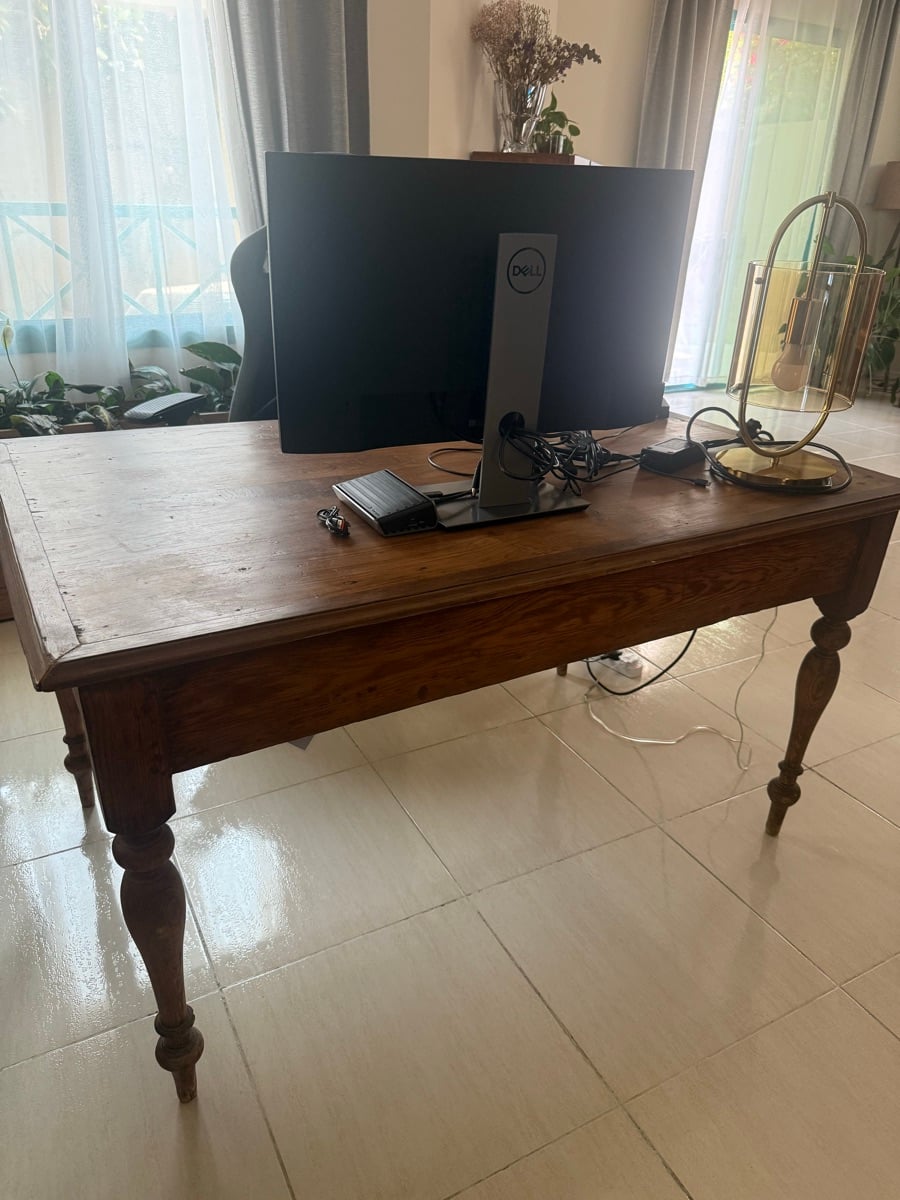 Beautiful antique table can be used for desk - Image 2