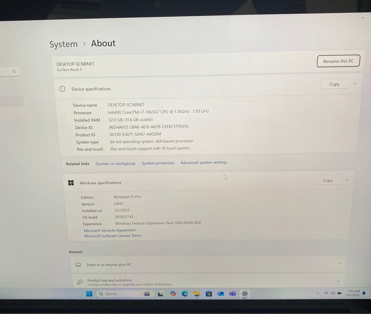 Core i7, 32GB RAM, 4GB Nvidia Graphics, Microsoft Surface Book - Image 3