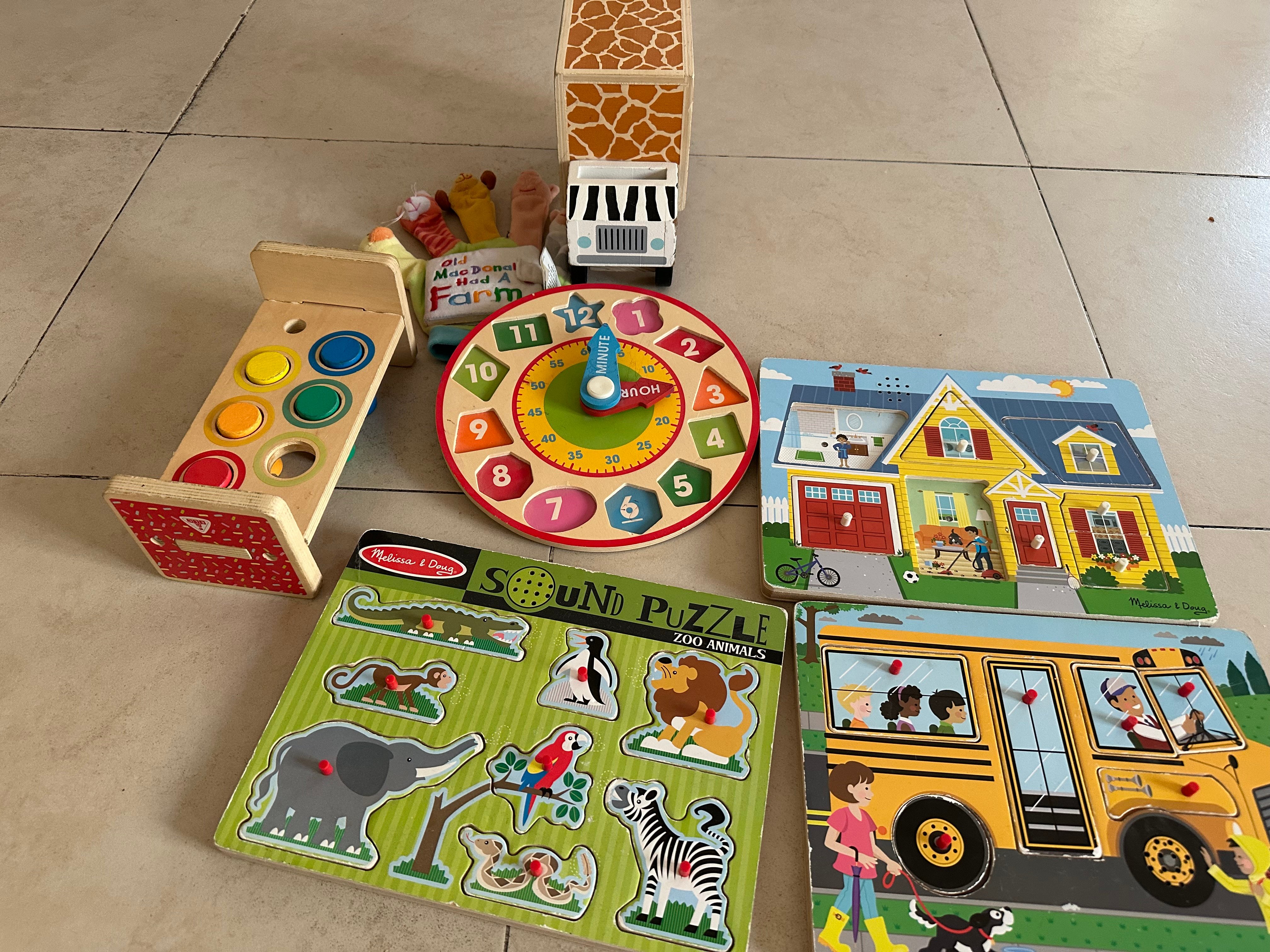 Musical wooden puzzle boards for 2-5 year old kid - Image 1