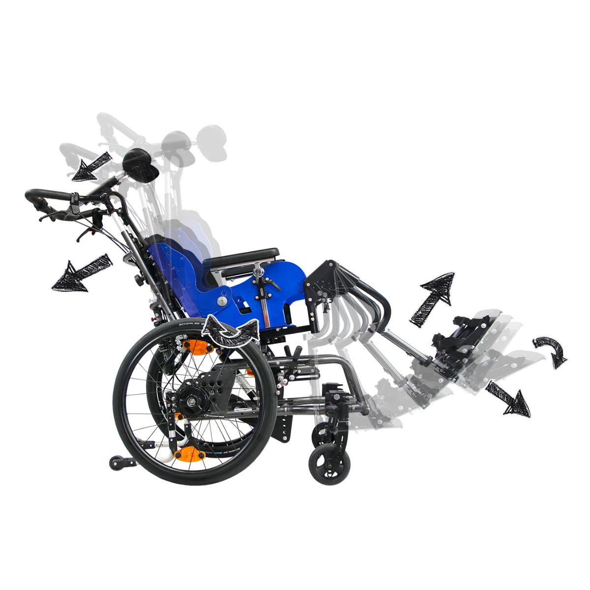 Small-seat wheelchair, made in Germany - Image 1