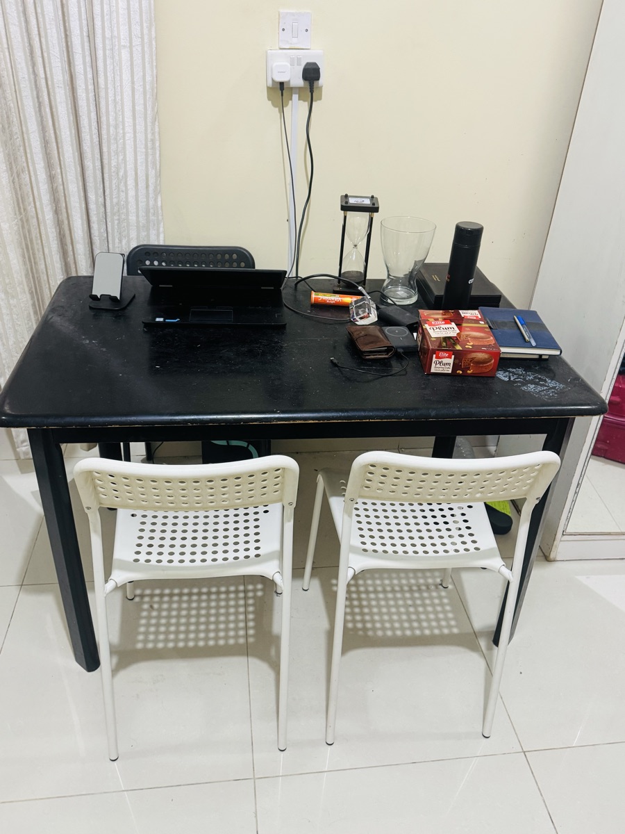 Dining Table + Ikea 4 Chairs – For Sale - Image 2