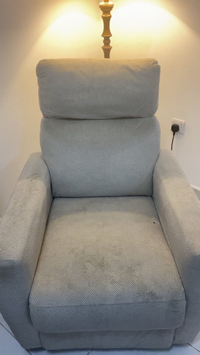 Ikea sofa L and for gift recliner - Image 2