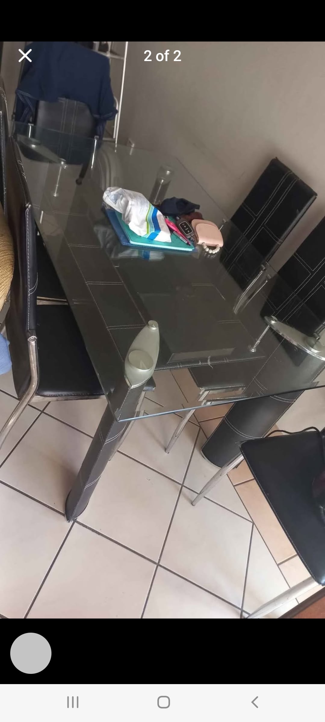 Dining table with 6 chairs - Image 2