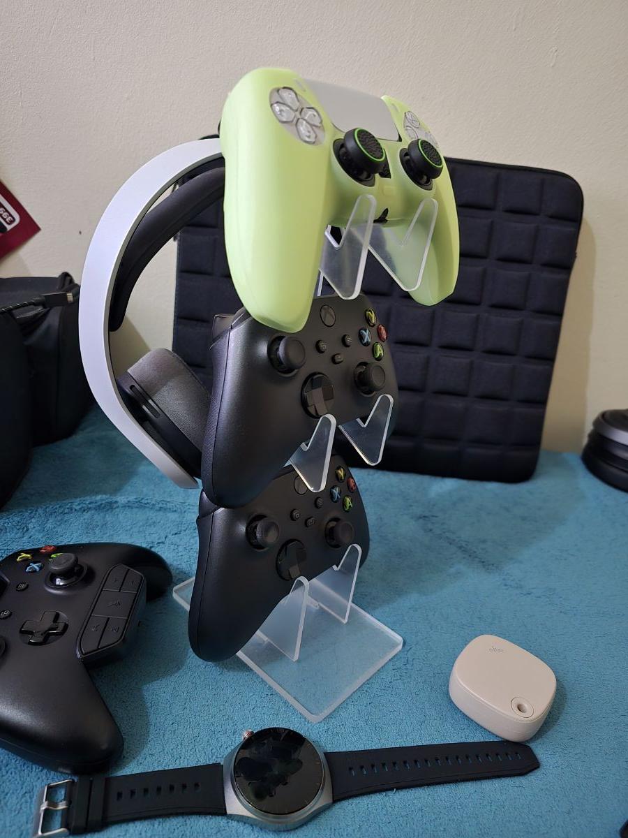 Three-layer Gamepad Holder With Headphone Holder For PS4/ PS5/PS3 Desktop - Image 5