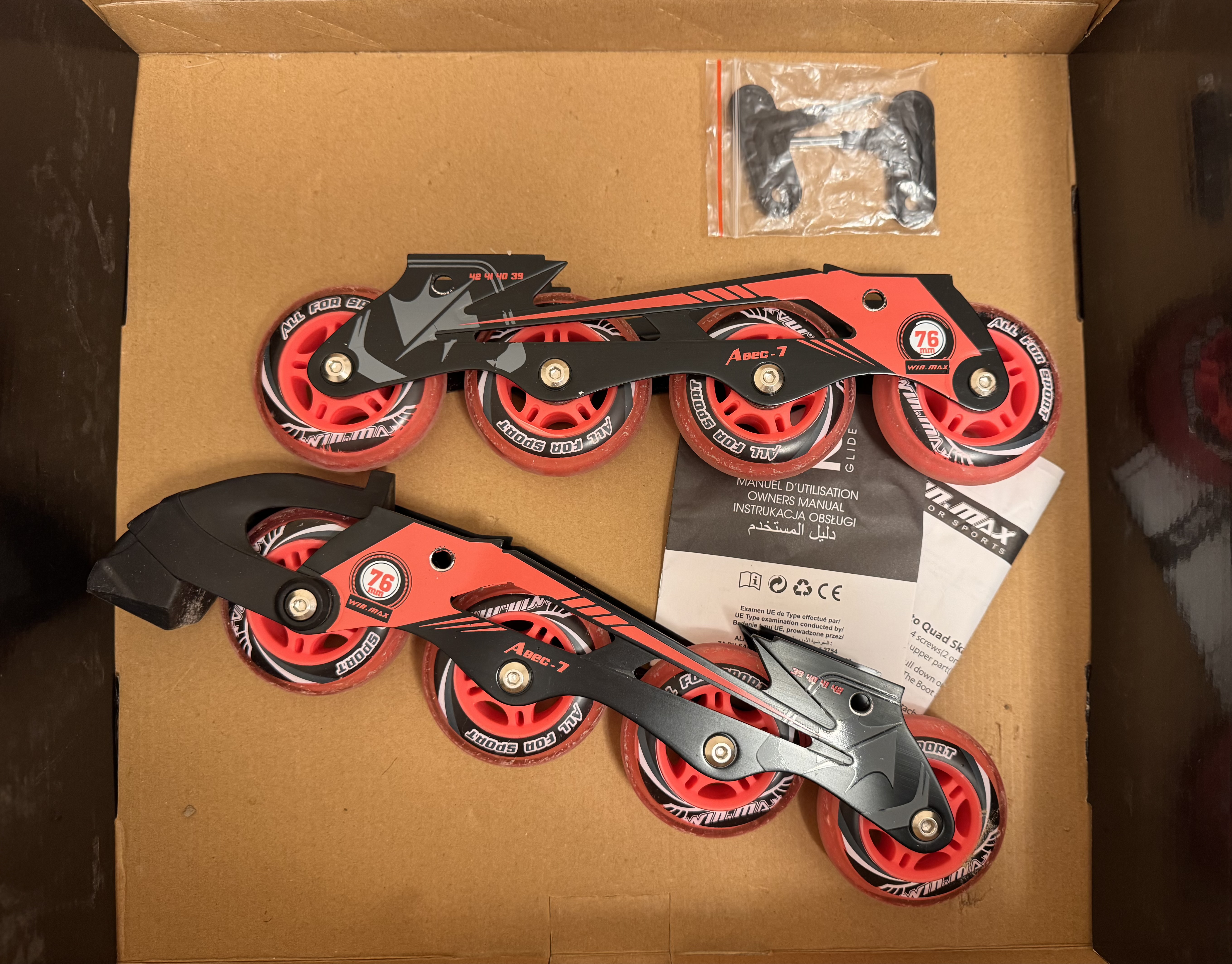 WIN.MAX Adjustable Inline / Quad Skates – Size 39–42 - Image 3