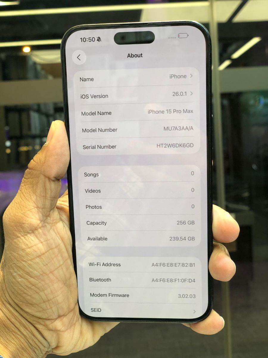 Iphone 15 promax blue titanium 256gb - Image 1