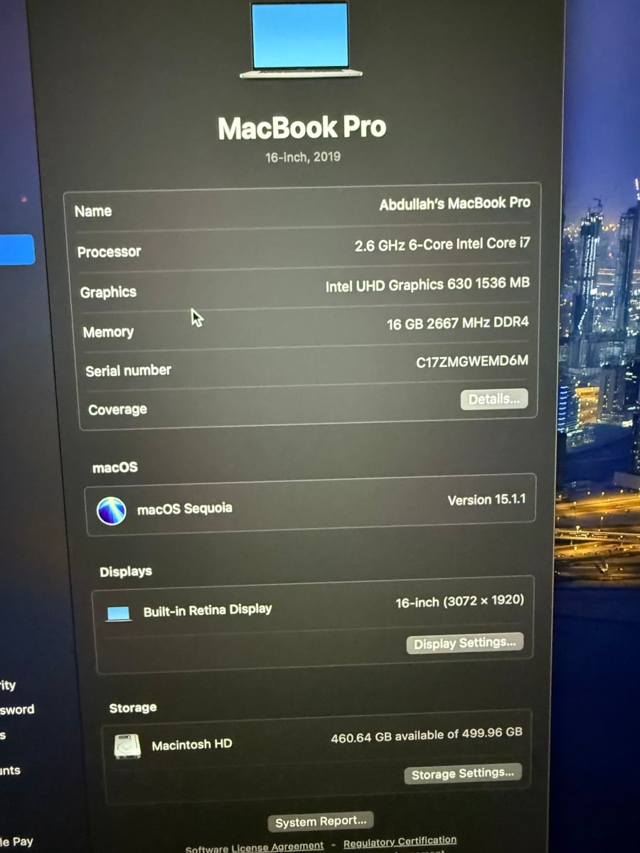 MacBook Pro 16inches 2019 TouchBar Edition - Image 2
