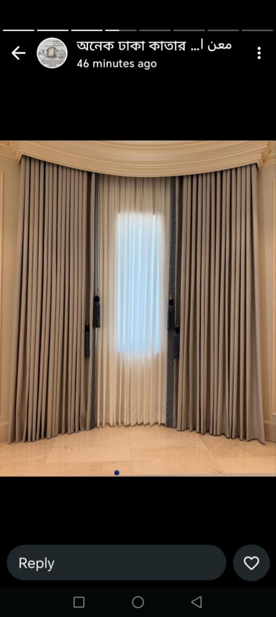 Wave design curtain and sofa carpet - Image 4