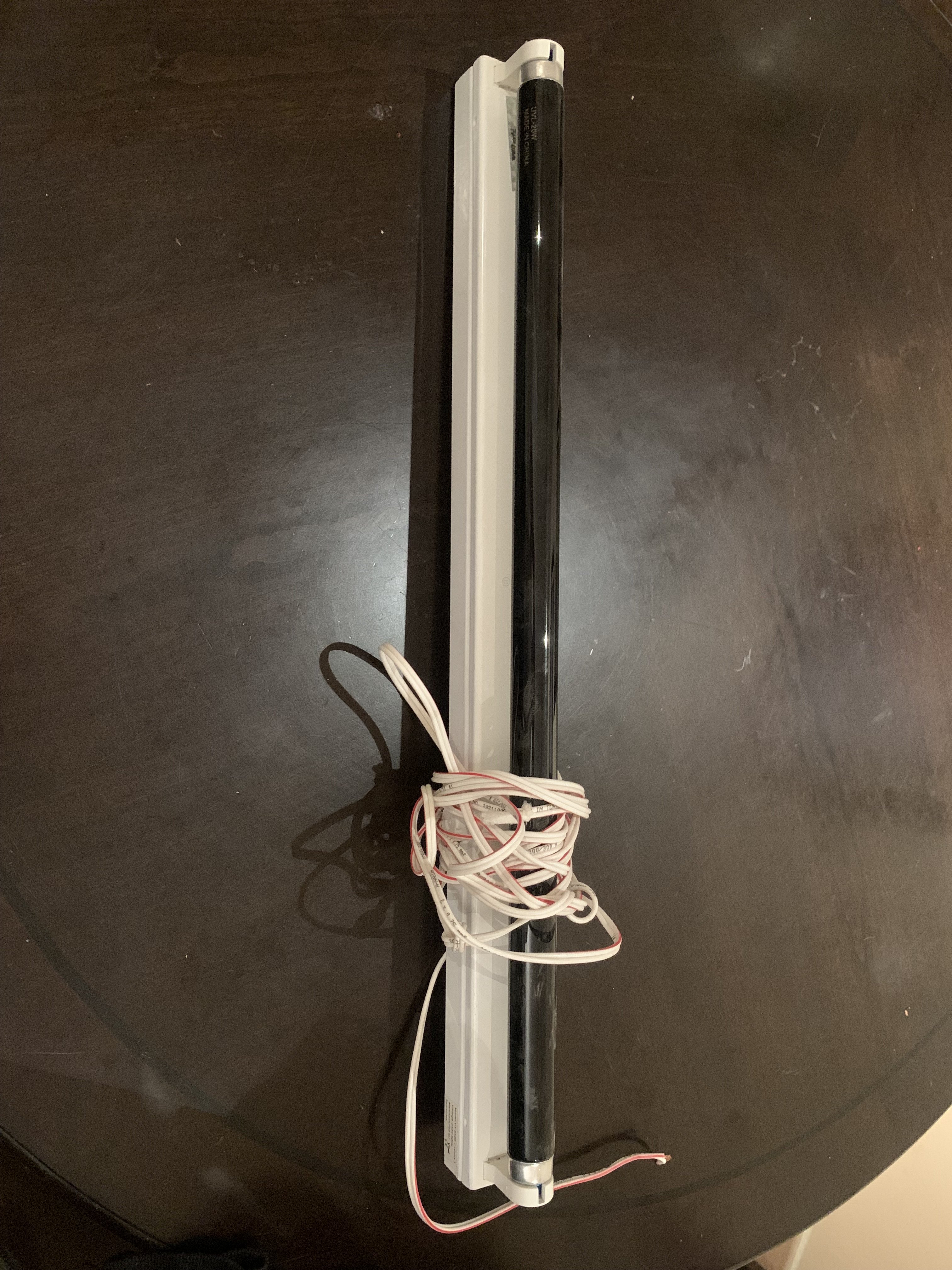 UV Tube Light - Black Light + Holder & Cable 2 Pieces. - Image 1