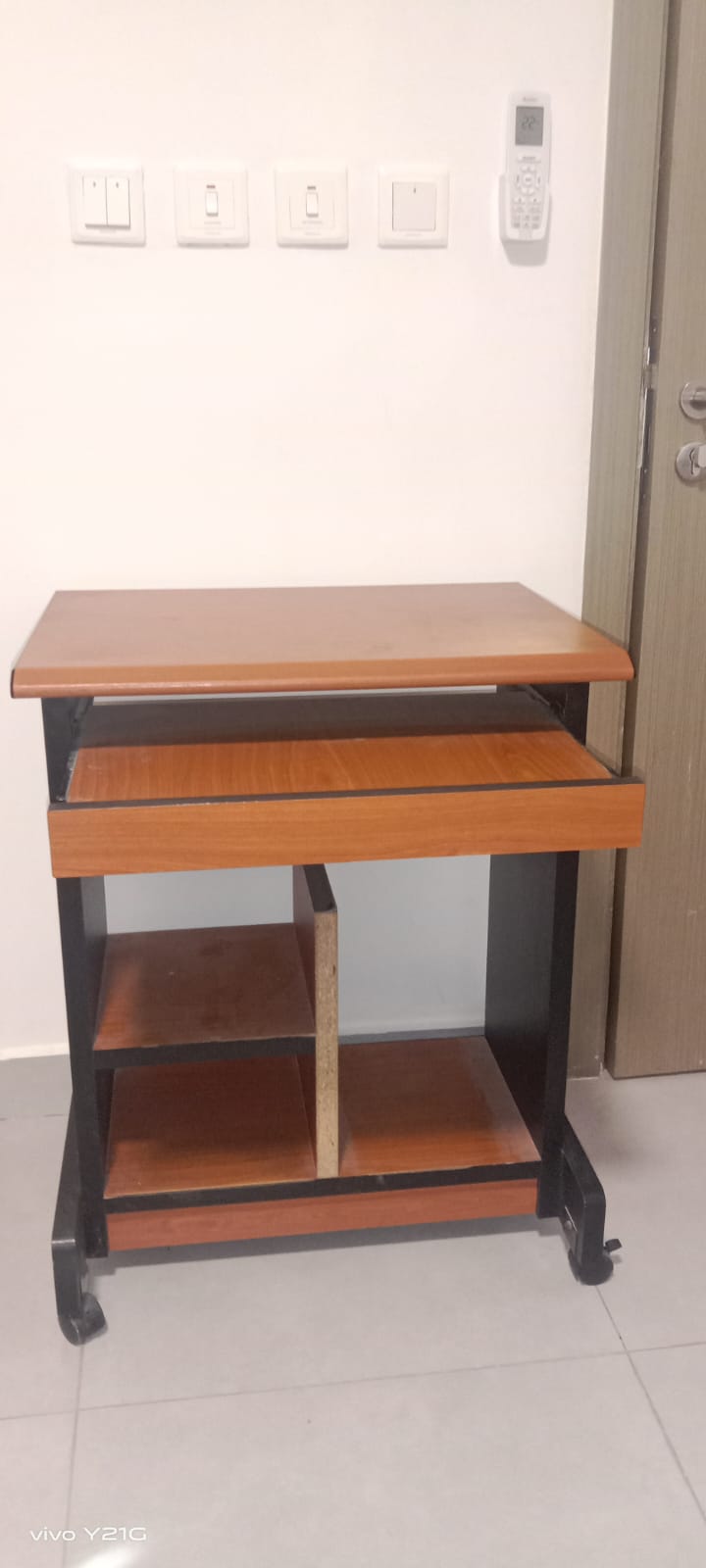 Computer Table, Center Table, Steel Cupboard, Panasonic Washing Machine, LG Microwave, LG Vacuum Cleaner, etc  - Image 1