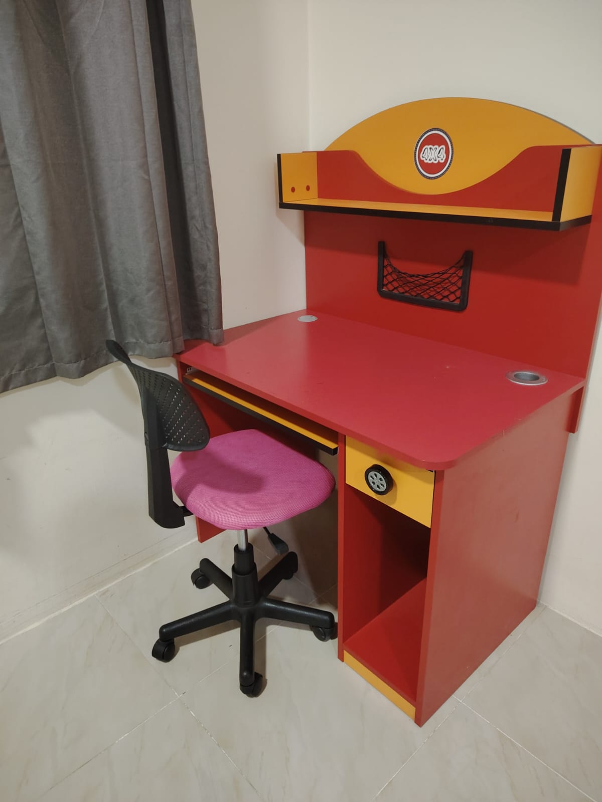 Kids car bed and  study table  - Image 2