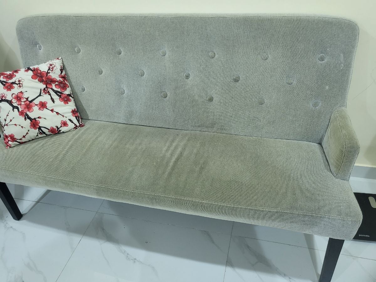 Ikea dining and/ or living room grey sofa good condition - Image 1